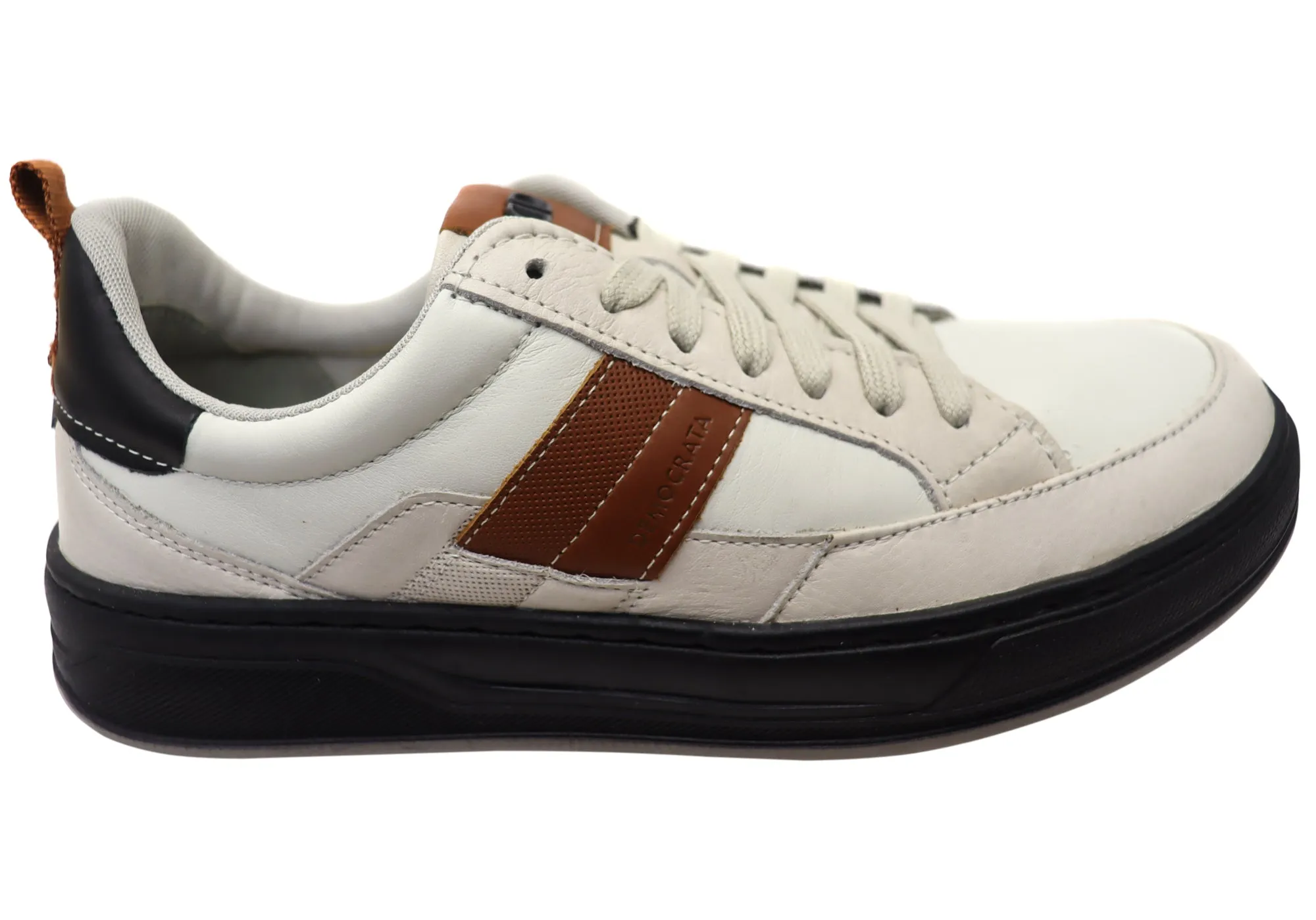 Classic Design Democrata Brendon Mens Comfortable Leather Casual Shoes Made In Brazil