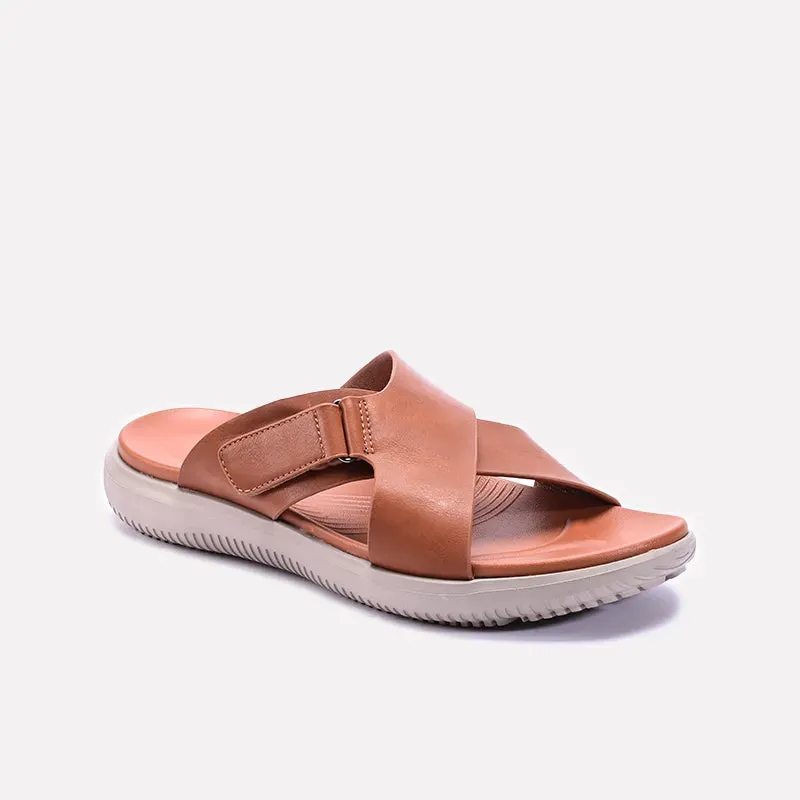 Mustard Criss Cross Soft Slippers 0151067 Soft Foot Sandals