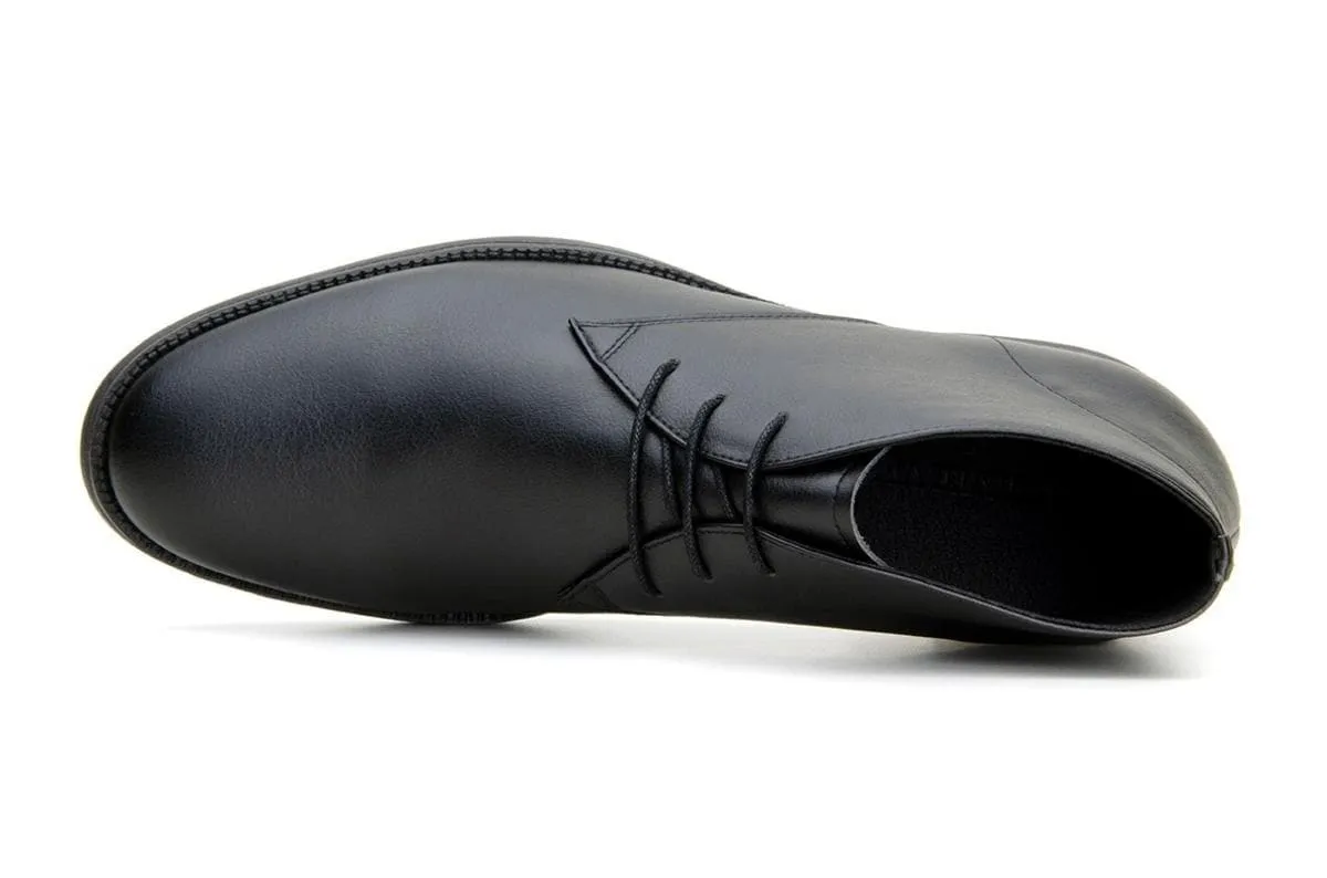 'Tivoli' classic vegan leather Chukka by Vincente Verde -  black synthetic leather Strap Mode