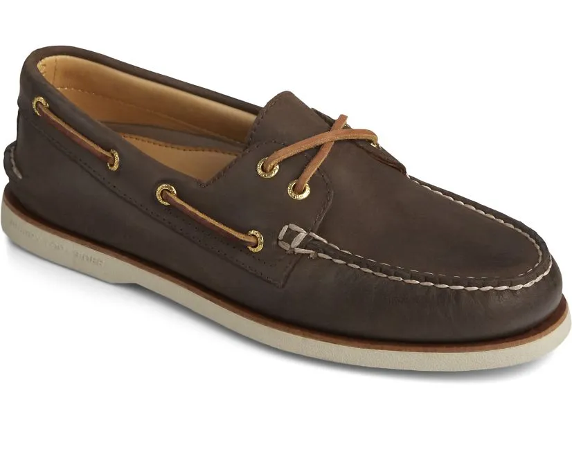 Flower Jog Hook And Loop Gold Cup AO 2 Eye Boat Shoe