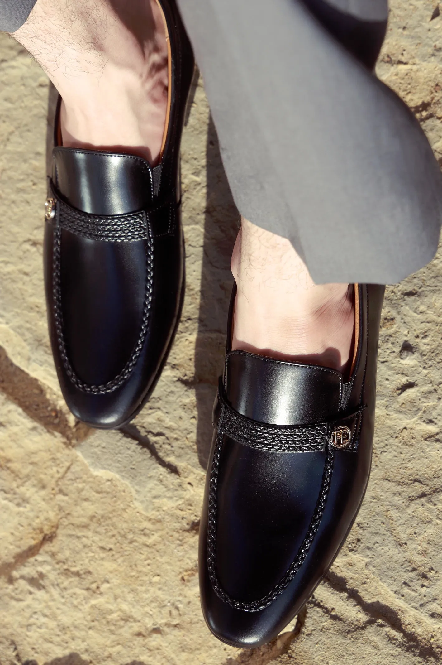 Prime Shade Comfort Soles Black Formal Moccassins Shoes