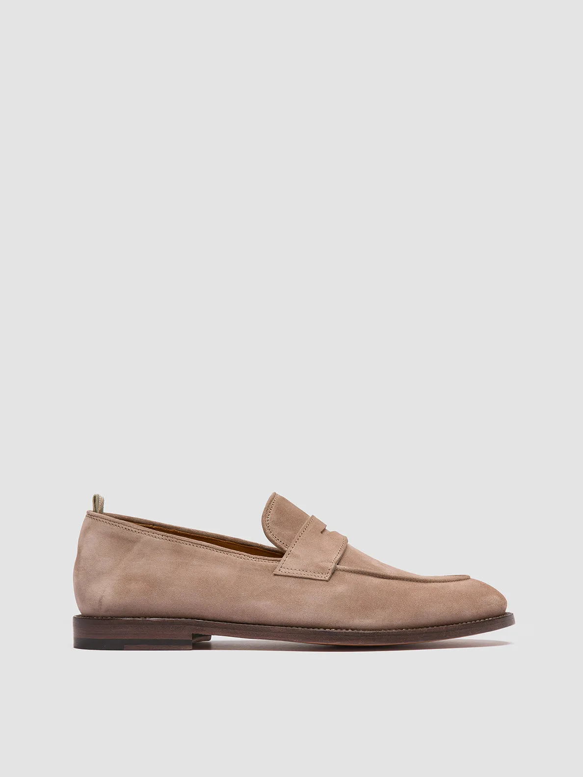 OPERA 001 - Taupe Suede Penny Loafers High Top Style Street Run