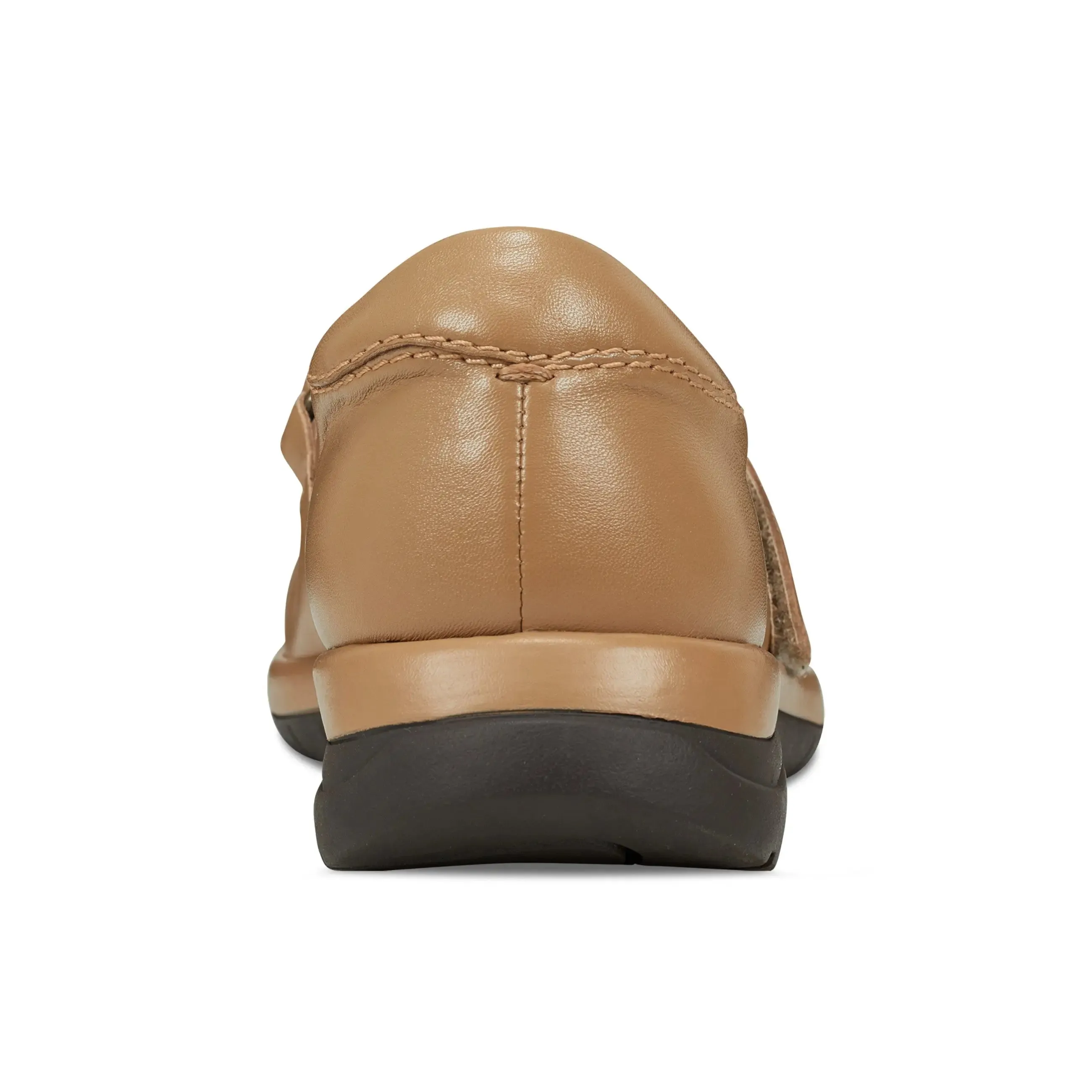 Quiet Walk Flip Step Tose Lug Sole Square Toe Casual Ballet Flats