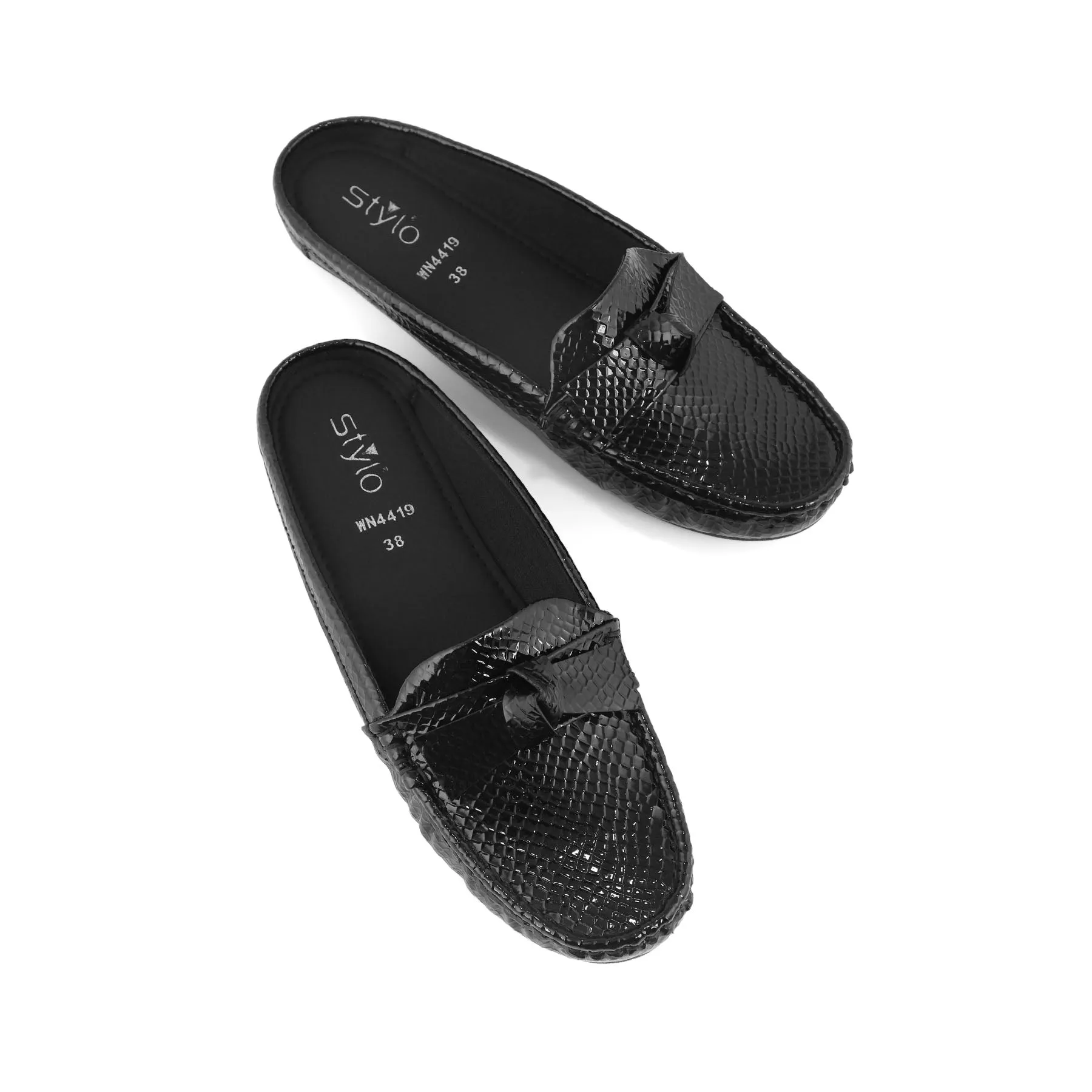 Black Moccasin WN4419 Slip   On Style Step Flow