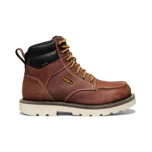 Mud Ground Mud Resistant Mountain Climber Men's Cincinnati 6" Waterproof 90?? Heel Boot (Soft Toe)  |  Tuscan Red/Sandshell