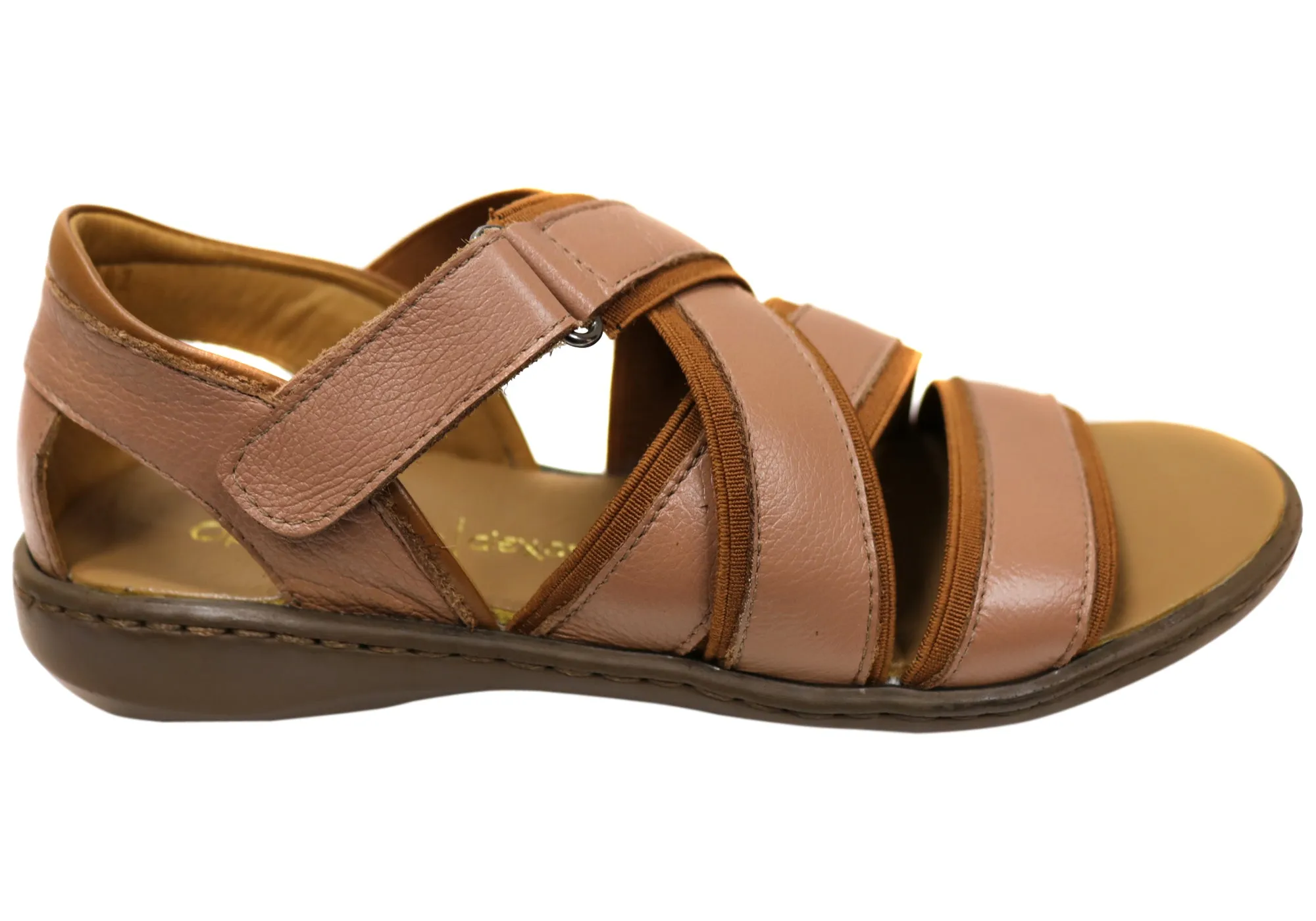 Opananken Roma Womens Comfortable Brazilian Leather Sandals All-day Comfort Shoes