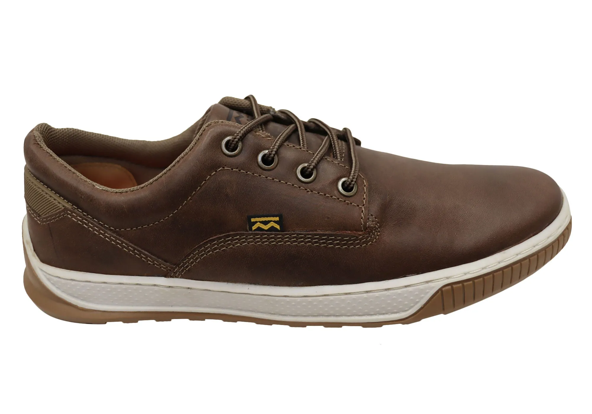 Bradok Vernon Low Mens Comfortable Leather Casual Shoes Made In Brazil Black Edge Agile Fit