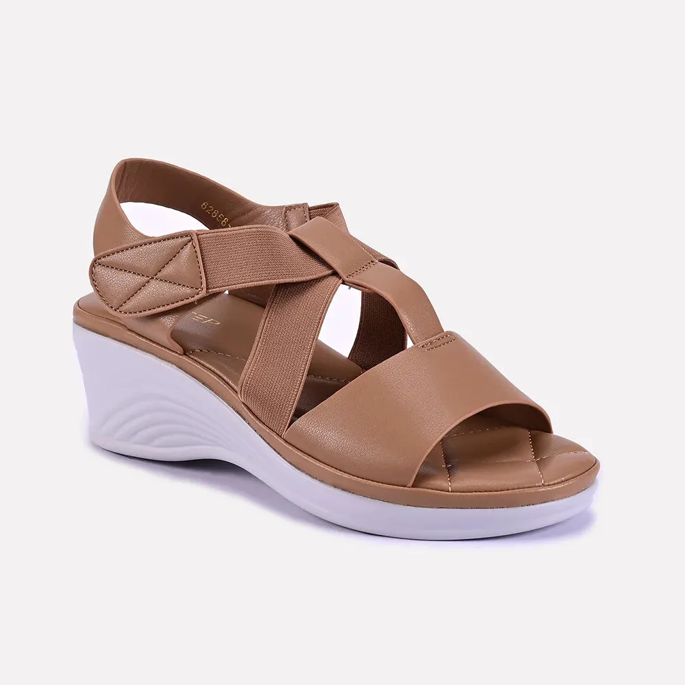 Flexible Flats Beatrice Brown Soft Casual Sandals 0421295