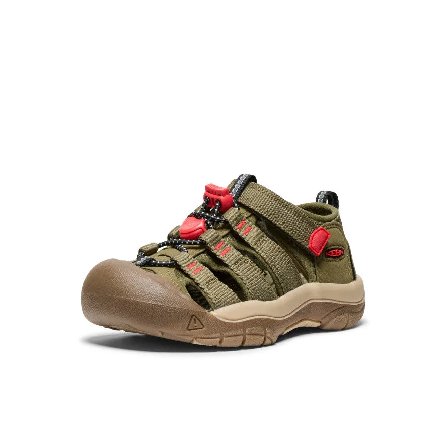 Soft Material Breath Line Little Kids' Newport H2  |  Martini Olive/Aura Orange