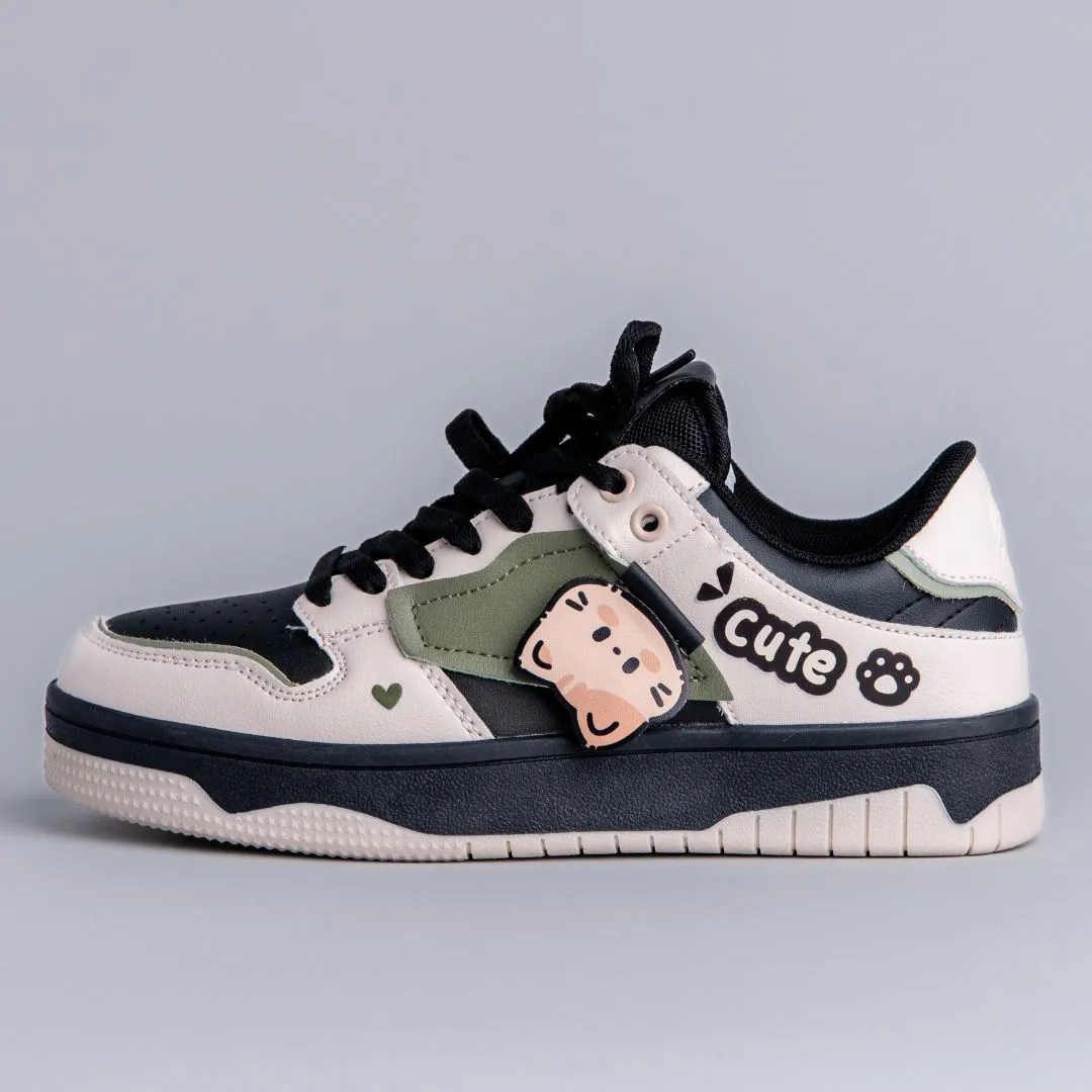 Ultra Light Airport Travel Ultra Cute Neko Chunky Casual Sneakers - Unisex