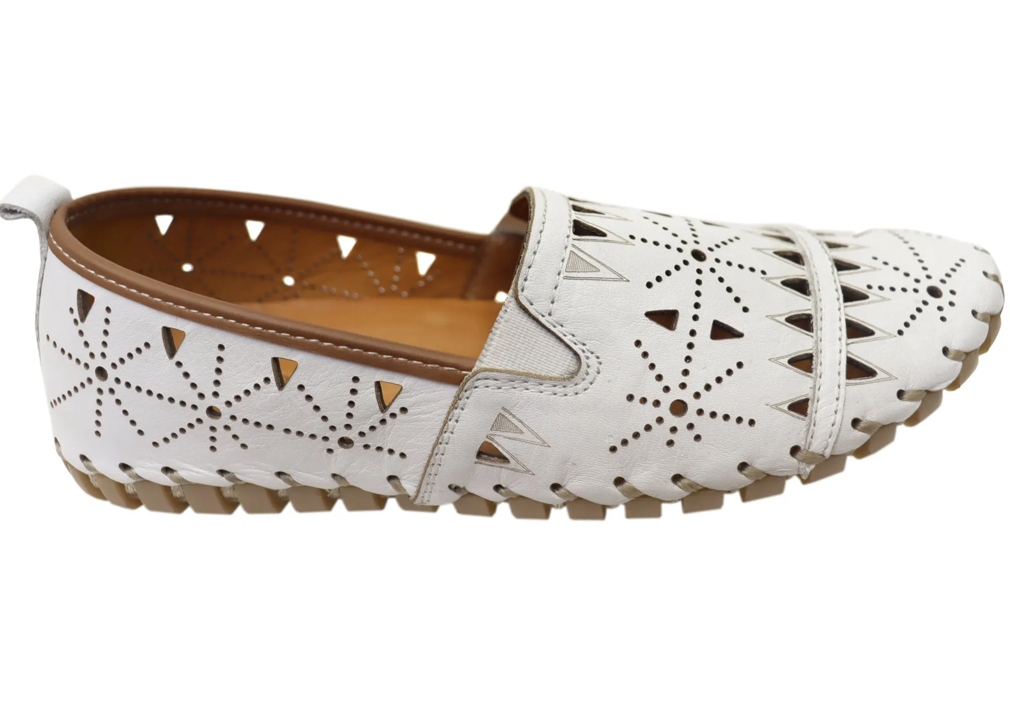 Orizonte Constance Womens European Comfortable Leather Shoes Track Run