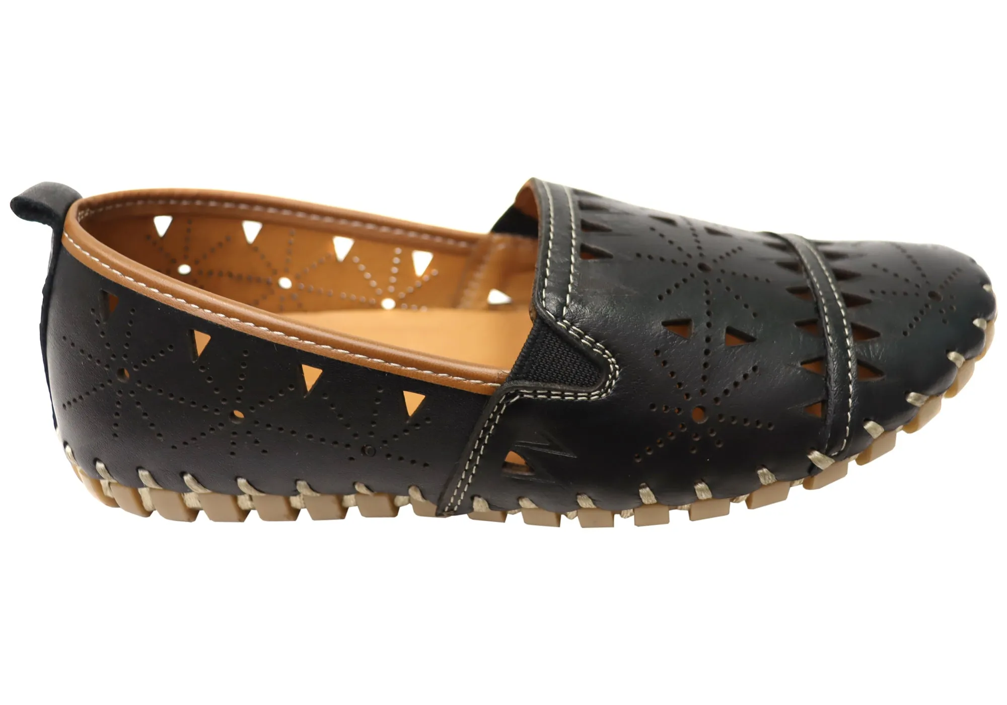 Orizonte Constance Womens European Comfortable Leather Shoes Color Pop Valley Run