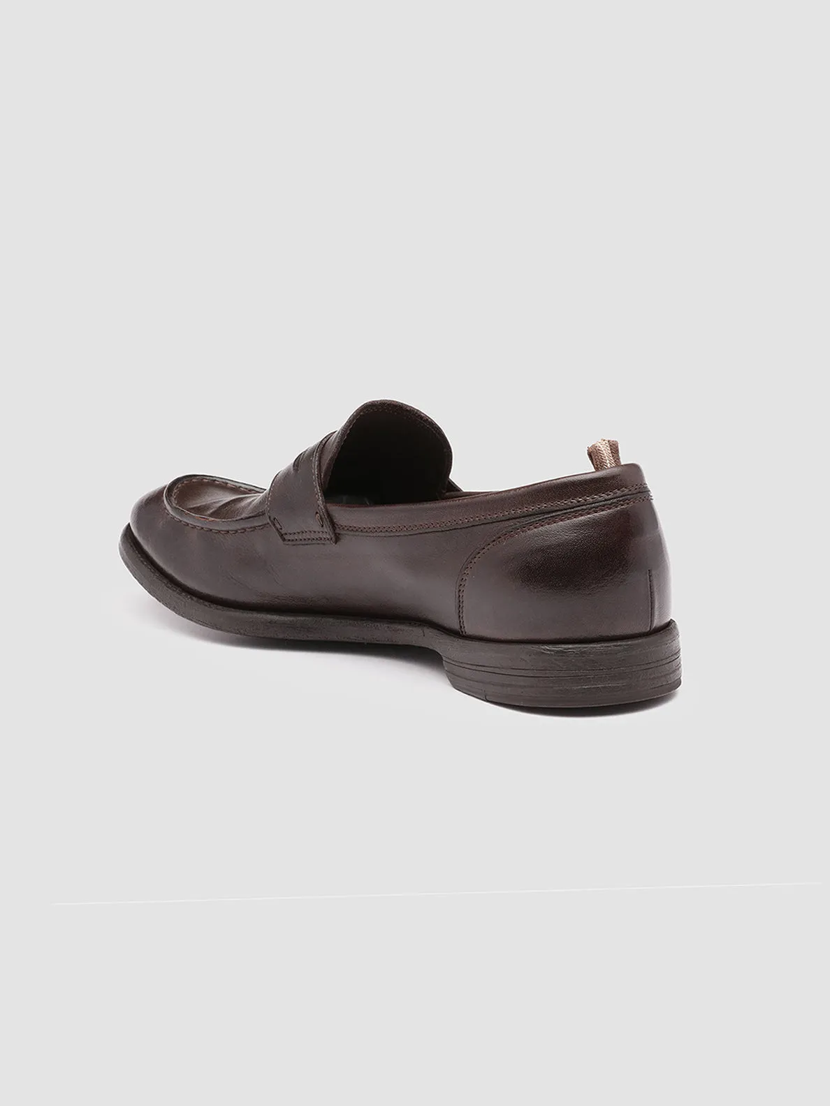 ARC 509 - Brown Leather Penny Loafers Short Walk