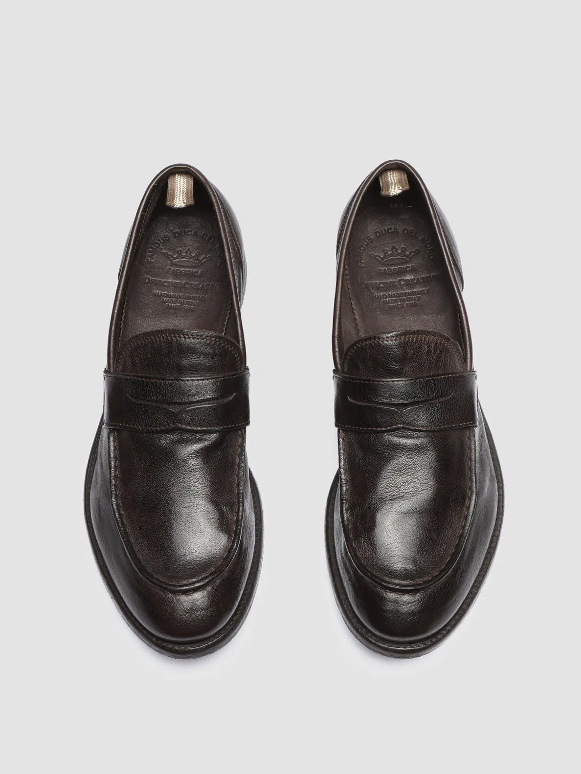 Smart Fit No Squeeze ARC 509 - Brown Leather Penny Loafers