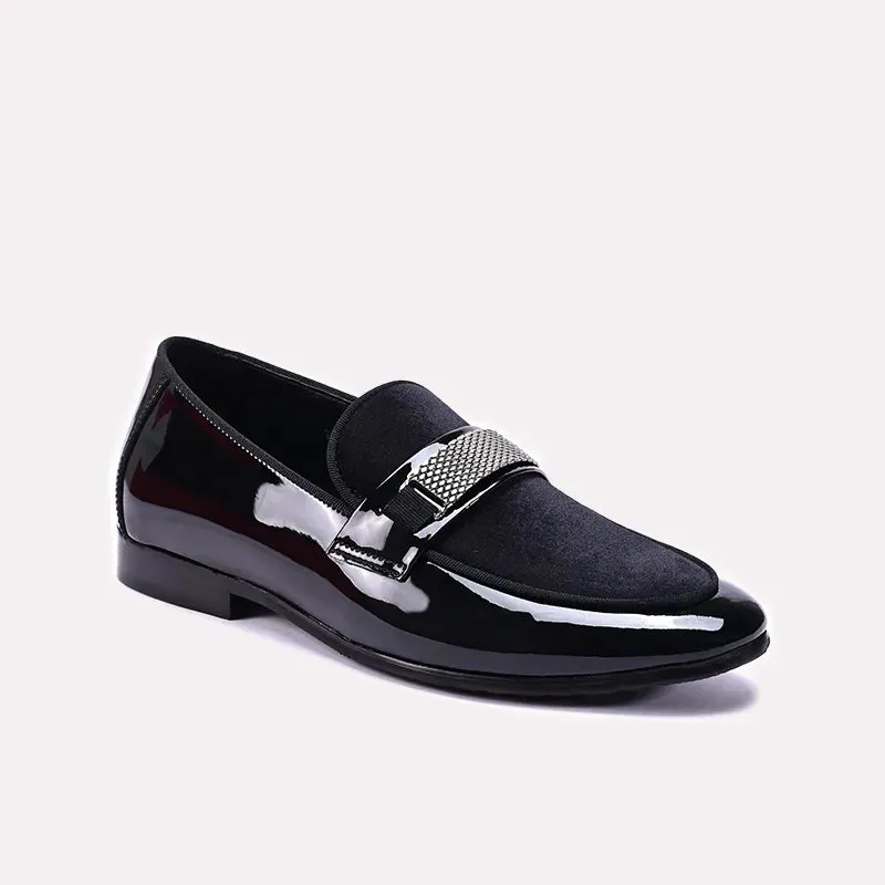 Winter Ready Black Glossy Formal Shoes 0111368