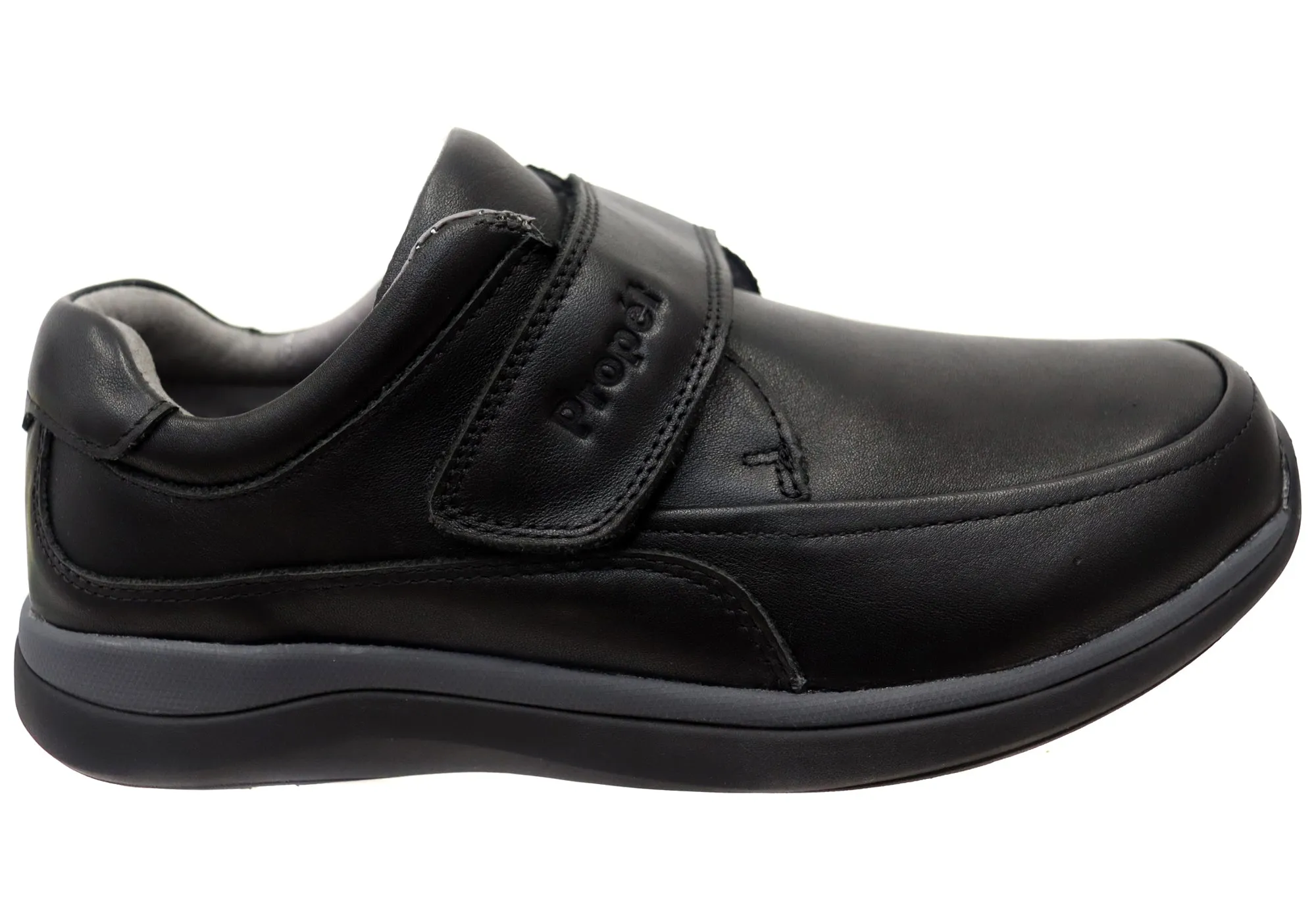 Refined Line Propet Mens Parker 3E Extra Wide Leather Adjustable Strap Shoes