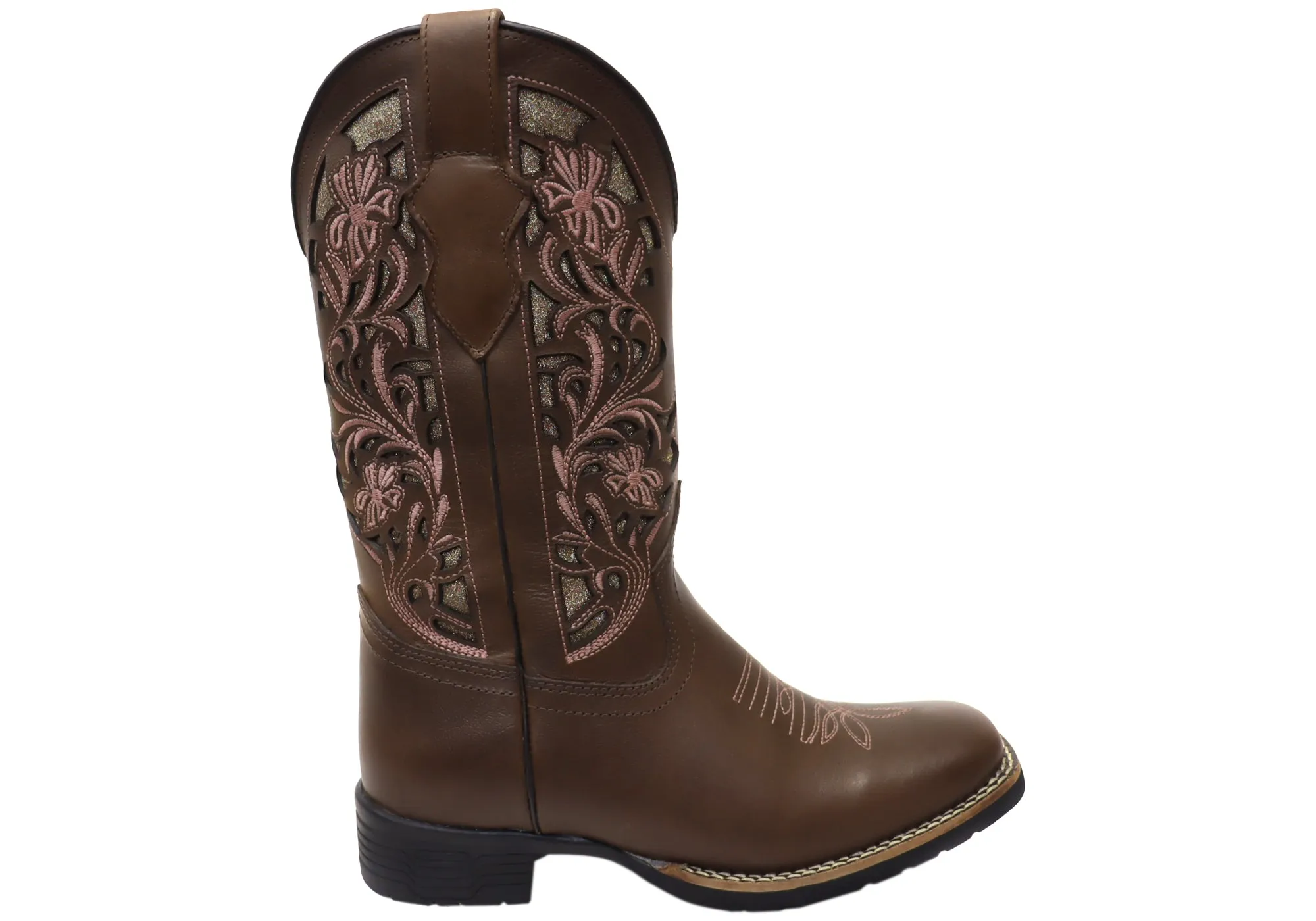 D Milton Catalina Womens Comfortable Leather Western Cowboy Boots Grippy Outsole Work Commute couple wear