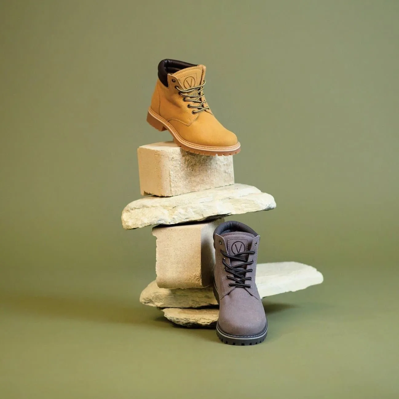 Ultimate Comfort Lace-Up Style 'Lennox' lace-up work boot for women by Zette Shoes - Grey