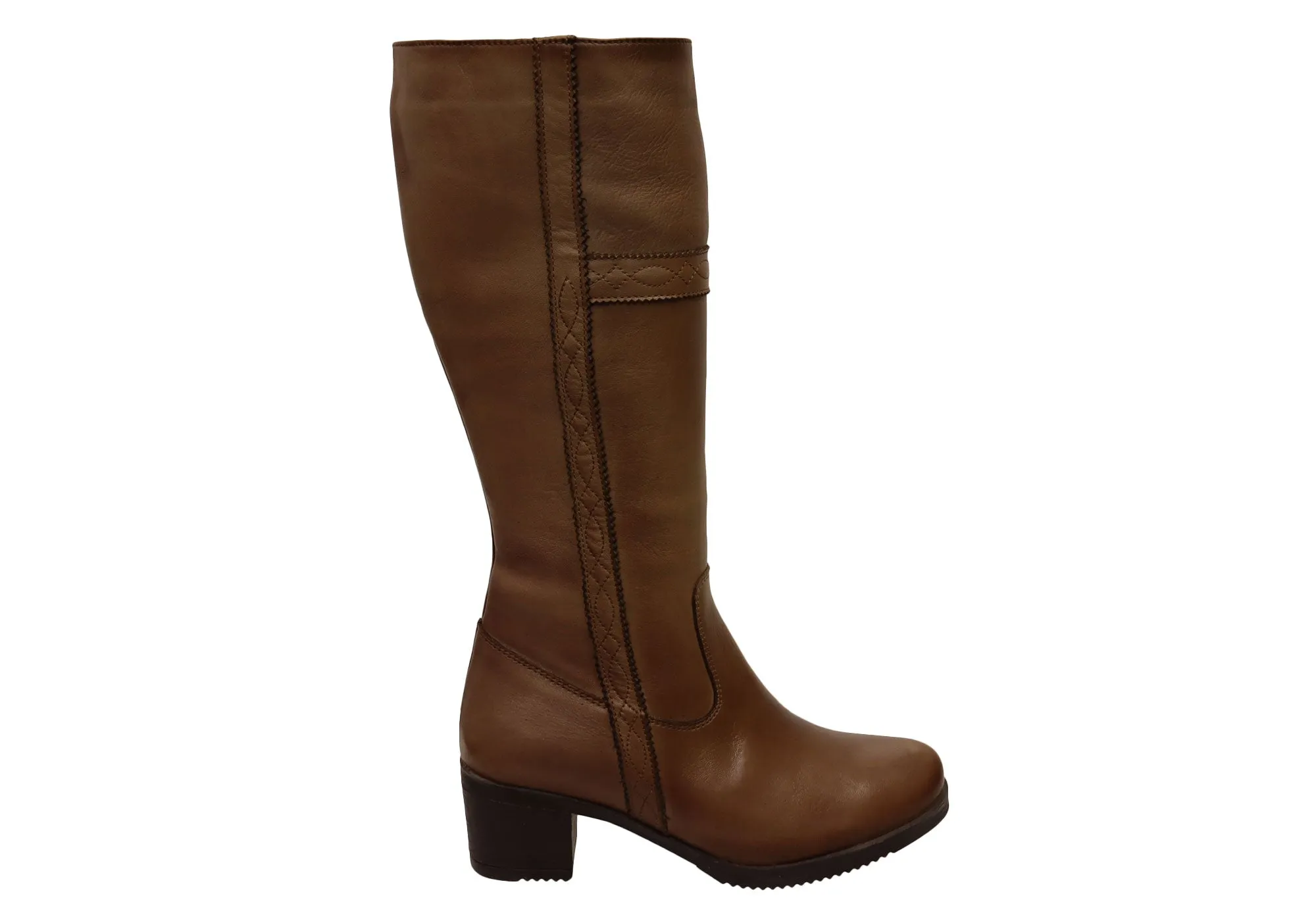 Temperature Regulating Trendy Protection Orizonte Womens Expo European Comfortable Leather Knee High Boots