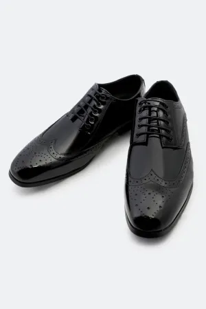 Client Visit Black Derby Formal Shoes