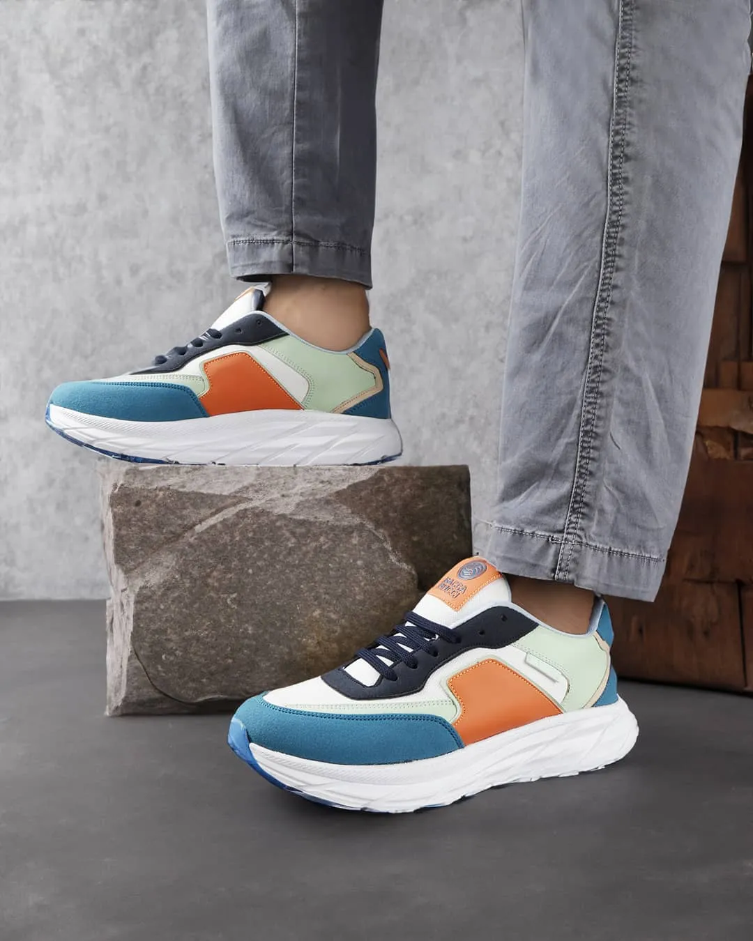 Bacca Bucci Men's SYLVIA Chunky Sole Sneakers Eco Friendly Minimalist Fans