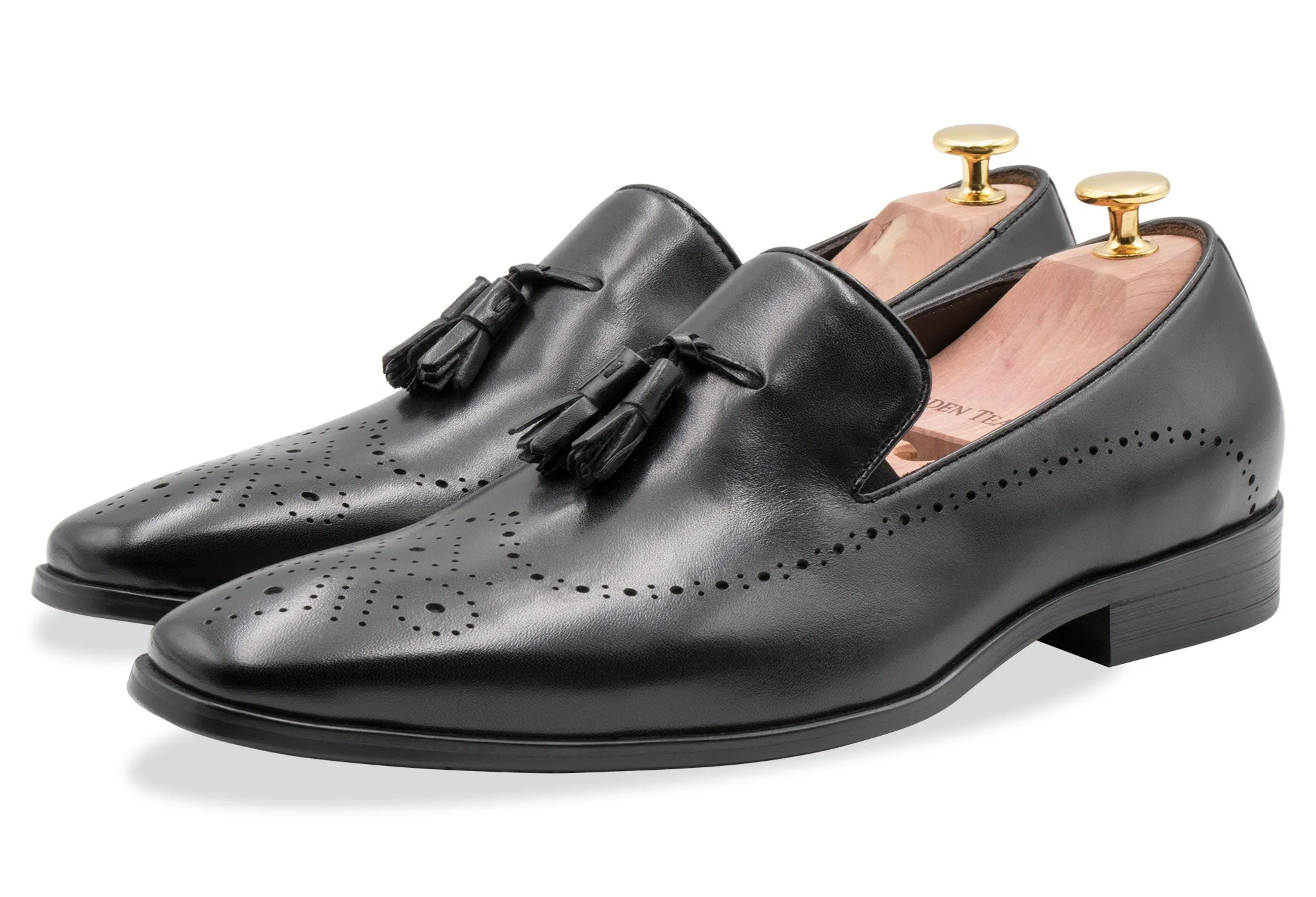 Heat Free Pergamino Black Tassel Loafer