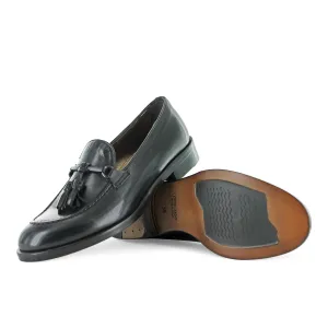 DOO7 - Black Leather Tassel Loafer Bright Hike synthetic leather