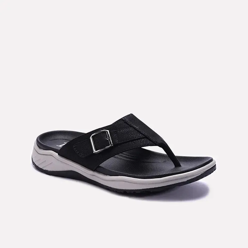 Black Comfy Flip Flops 0151084 Functional Design
