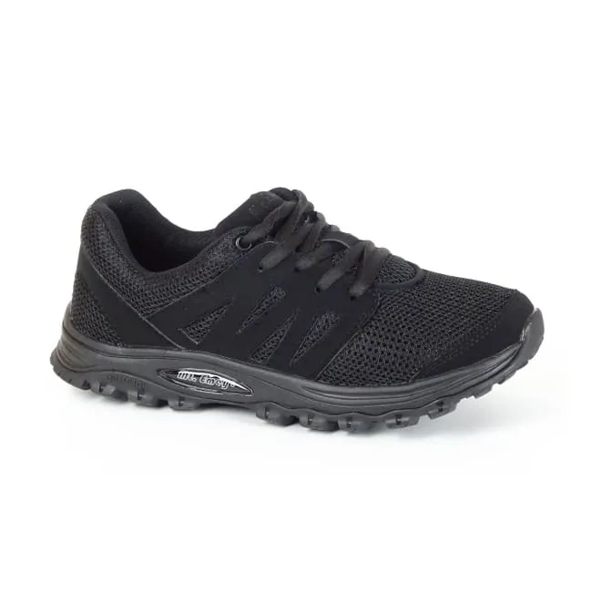 All-around ease Mt. Emey 9306 Black -Women's Mesh Walking Shoes Black Lace