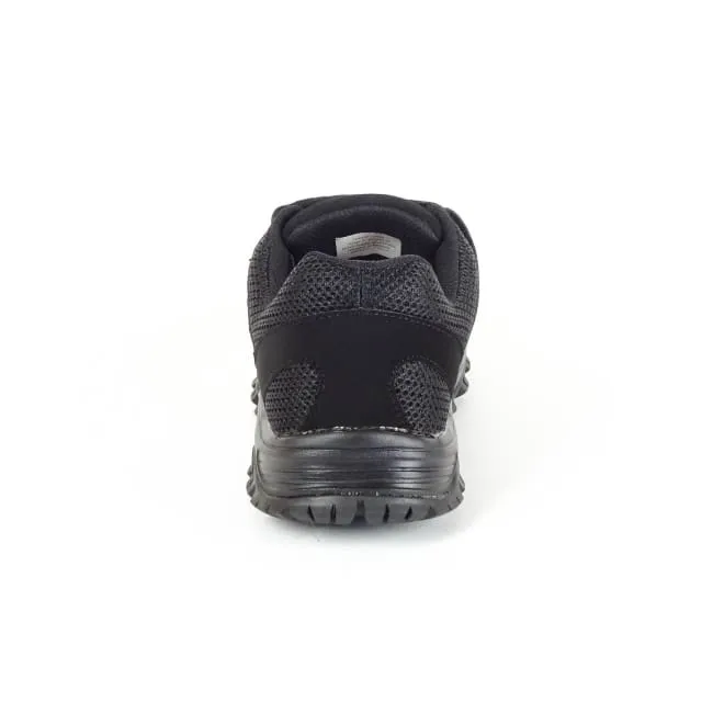 Mt. Emey 9306 Black -Women's Mesh Walking Shoes Black Lace Responsive Feel Reinforced Eyelet Construction