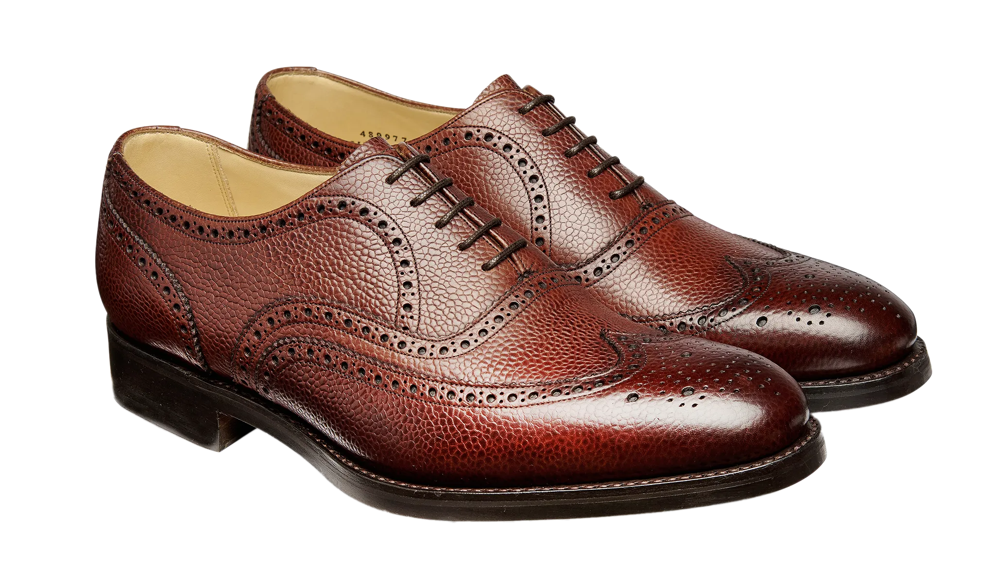 Malton 2 - Cherry Grain Open Desk Patent Shine
