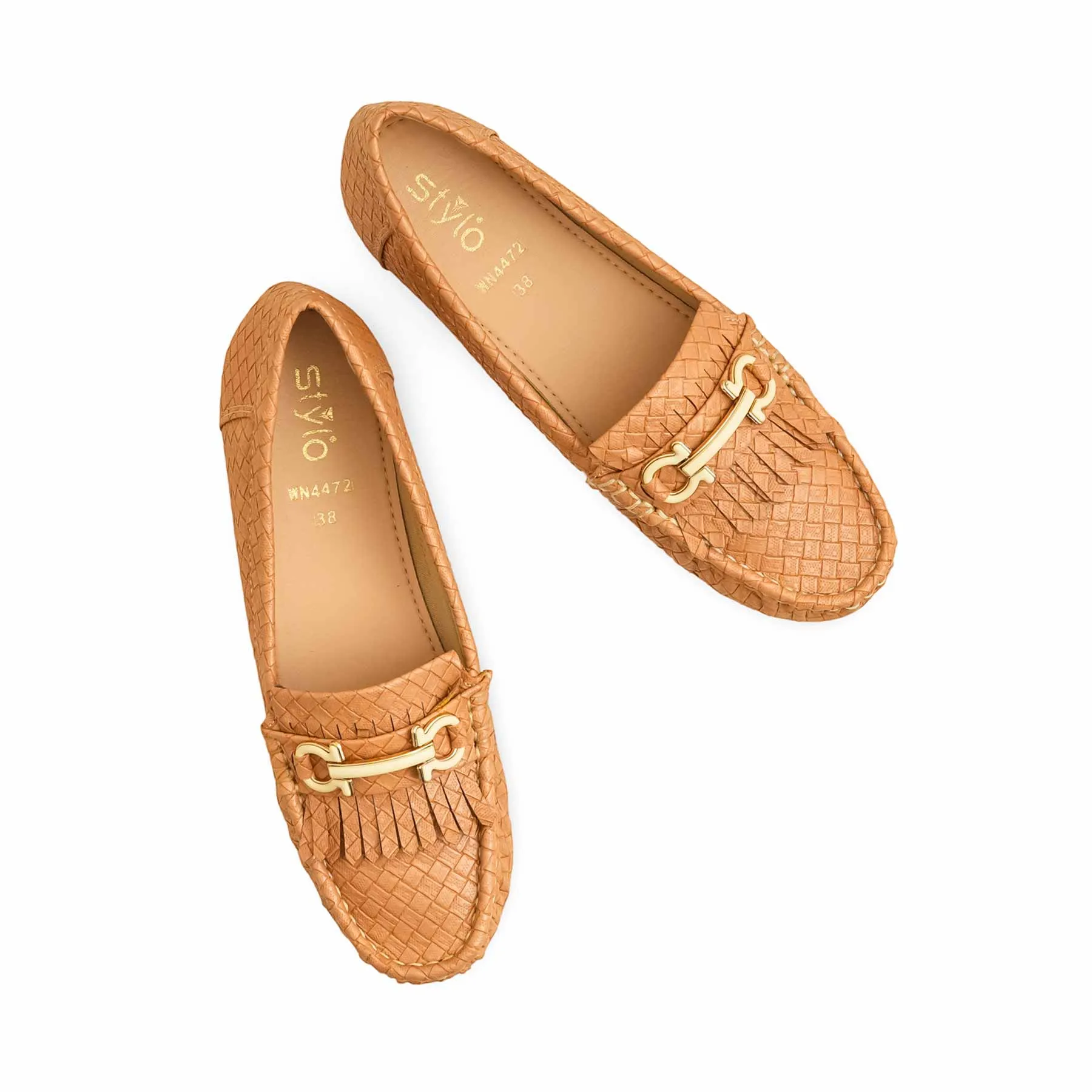 Antistatic Functional Shoes Beige Moccasin WN4472