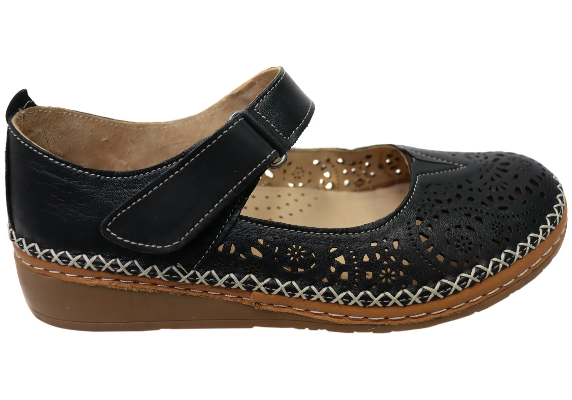 Short Trip All Day Travel Light Orizonte Allegra Womens European Comfortable Leather Mary Jane Shoes