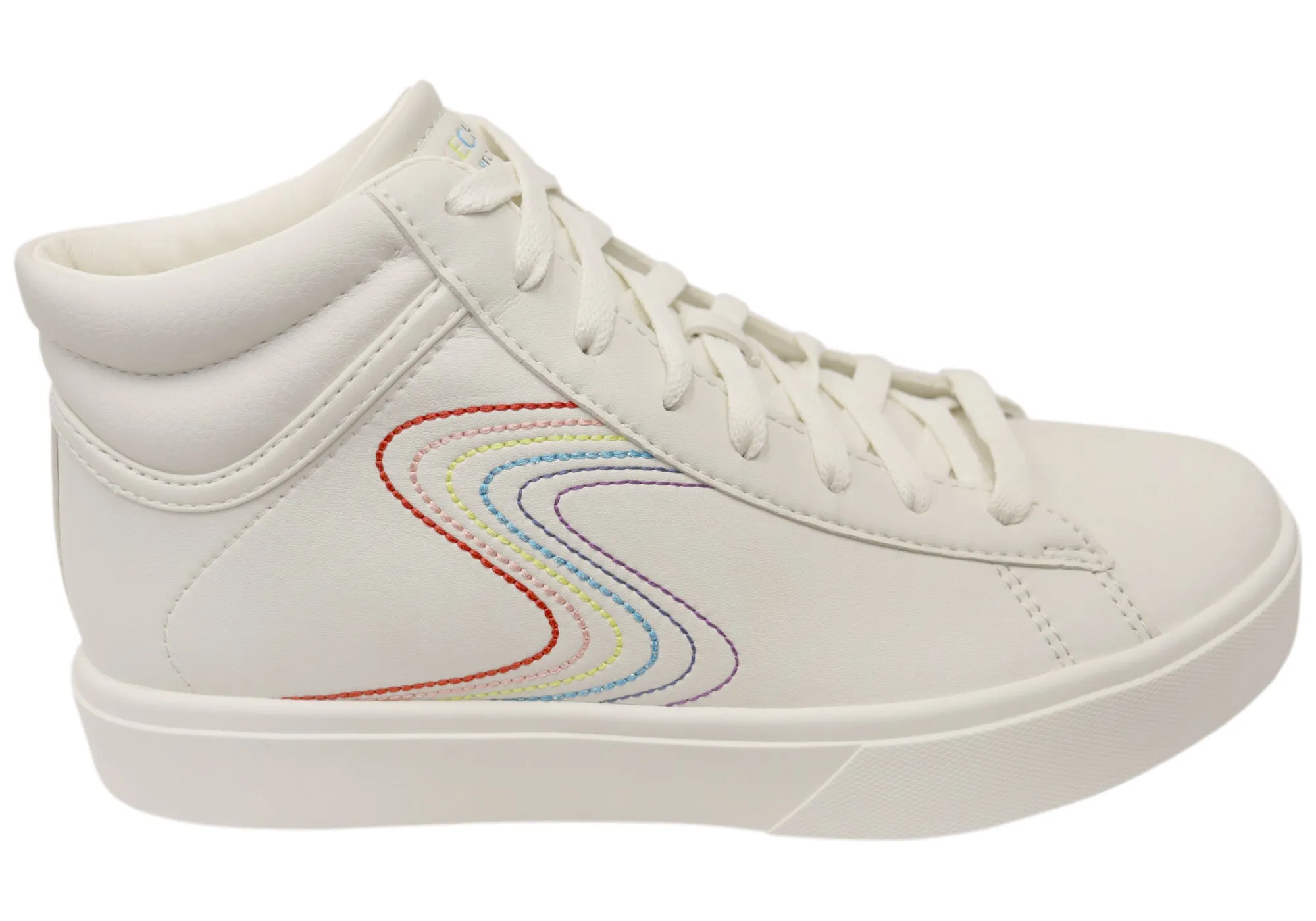 AI Path Skechers Womens Eden LX Fancy Threads Comfortable Lace Up Boots