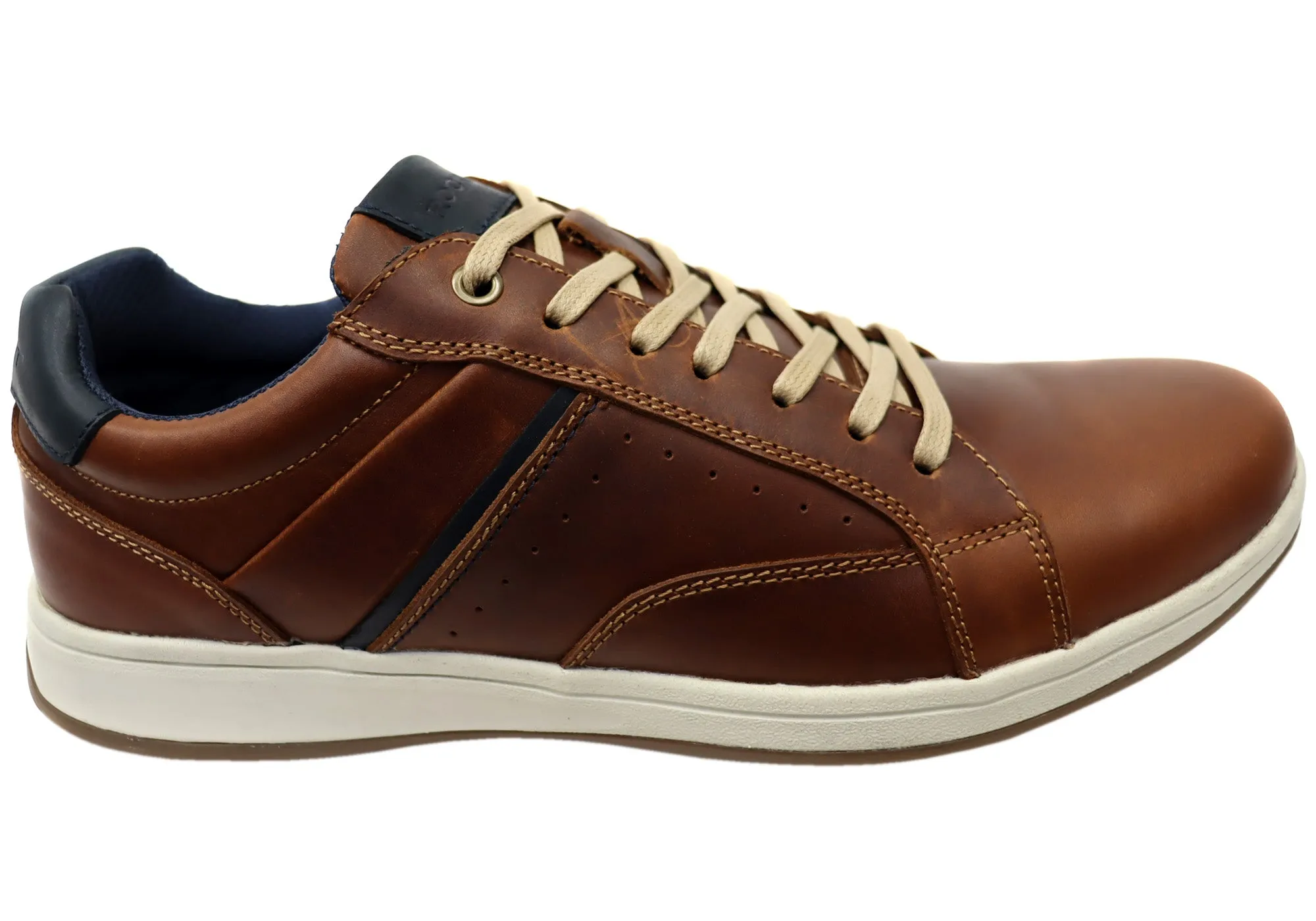 Street Move Rockport Jeb RO Mens Leather Comfortable Lace Up Shoes