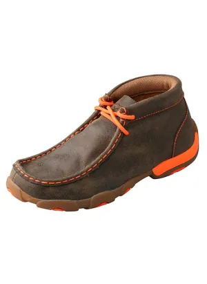Twisted X Neon Orange Children's Driving Moc Field Hike Park Picnic