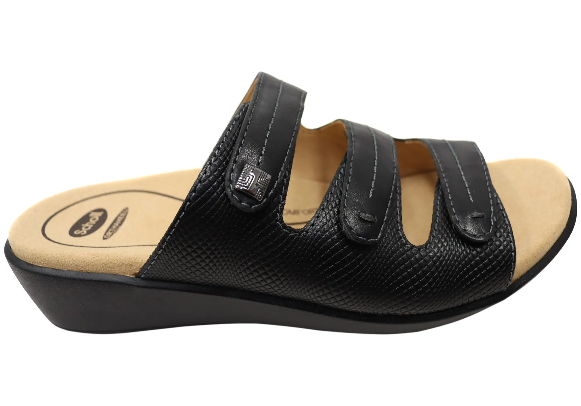 Net Air Scholl Orthaheel Tali Womens Comfortable Leather Slides Sandals