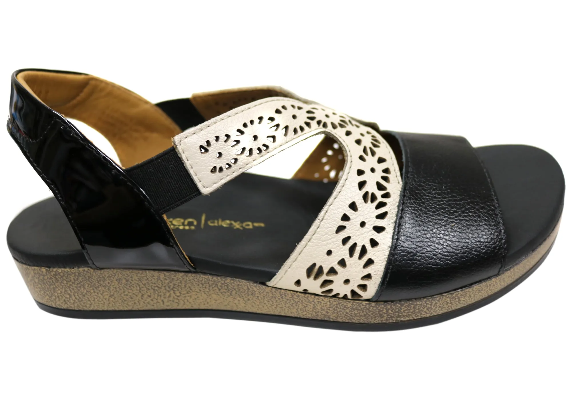 Quick Comfort Simple Feel Opananken Rachael Womens Comfortable Brazilian Leather Sandals