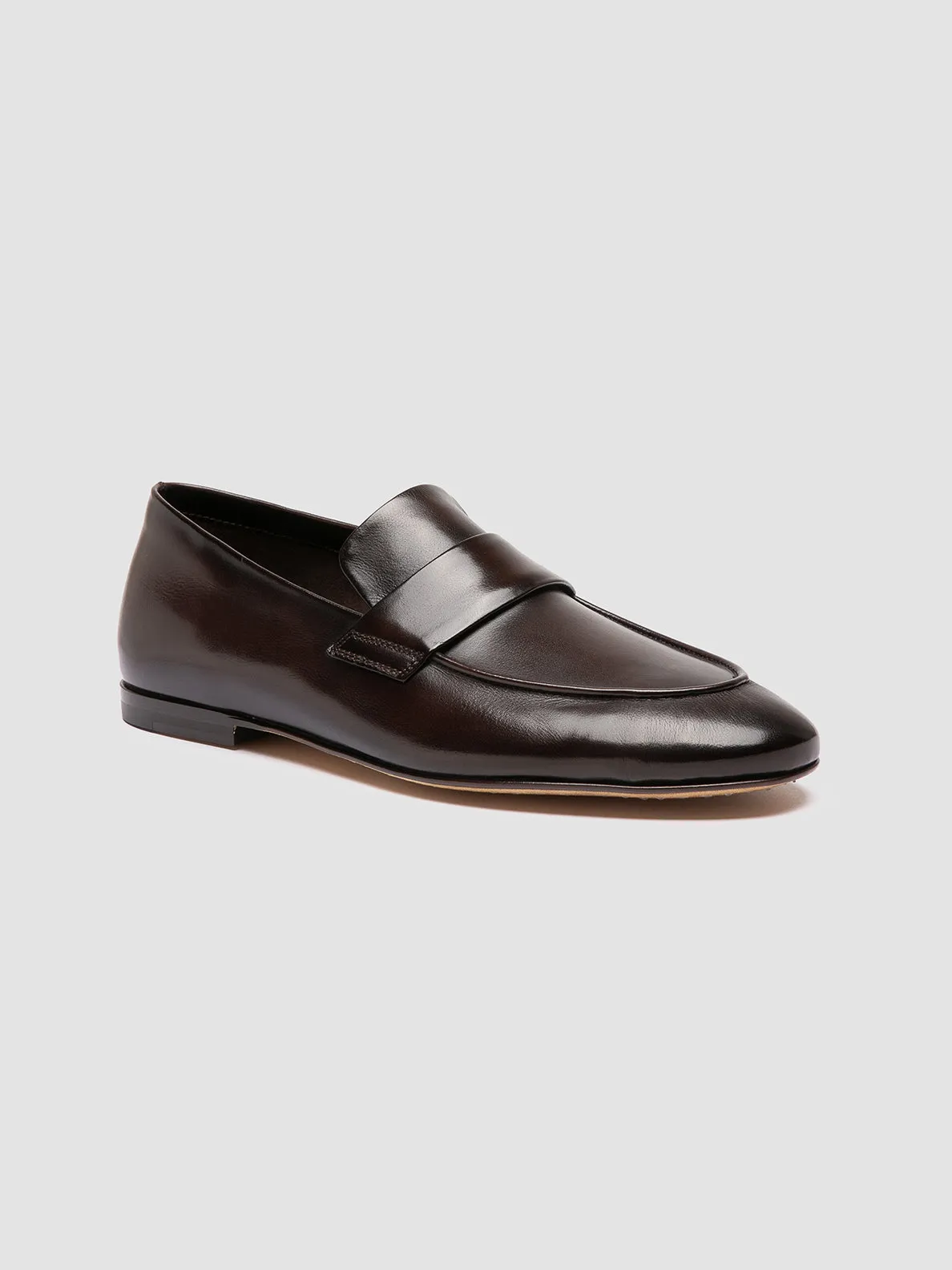 Easy on AIRTO 001 - Brown Leather Penny Loafers