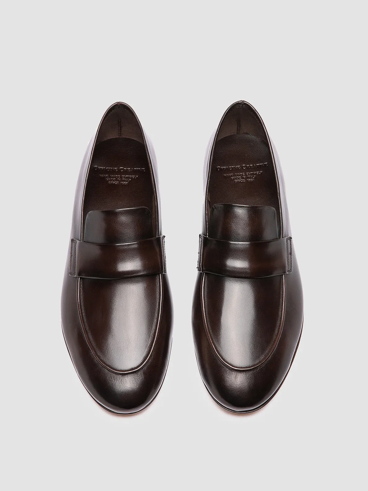 AIRTO 001 - Brown Leather Penny Loafers Pasture Path