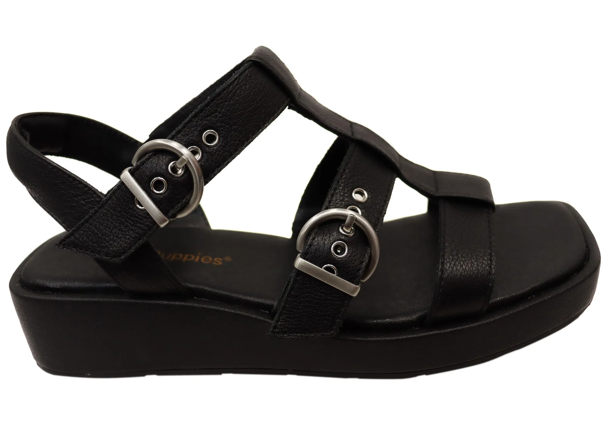 Chic Motion Hush Puppies Equity Womens Comfortable Leather Sandals