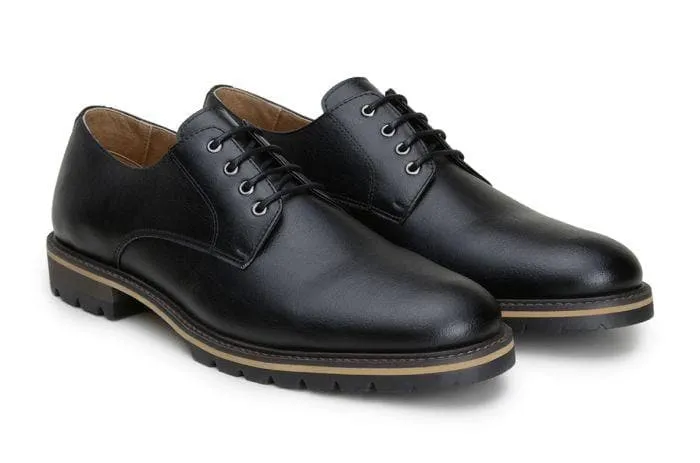 Stable Step Adult Ease 'David' men's derby shoe by Ahimsa - black