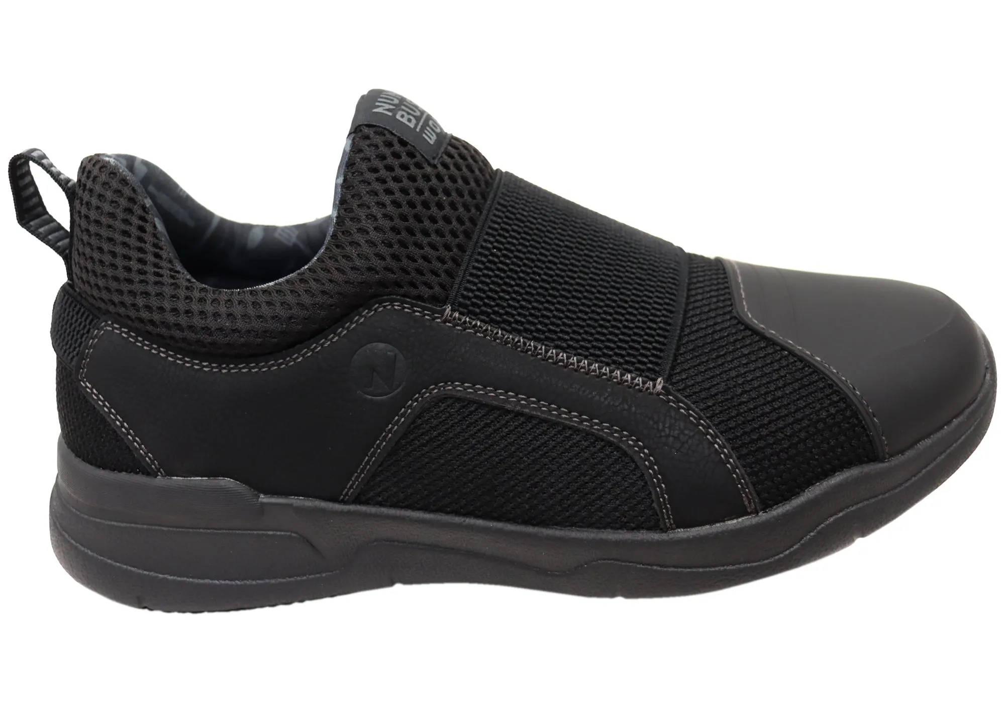 Foam Support Stride Ready Nunn Bush By Florsheim Mens EE Extra Wide Grazie Slip Work Shoes