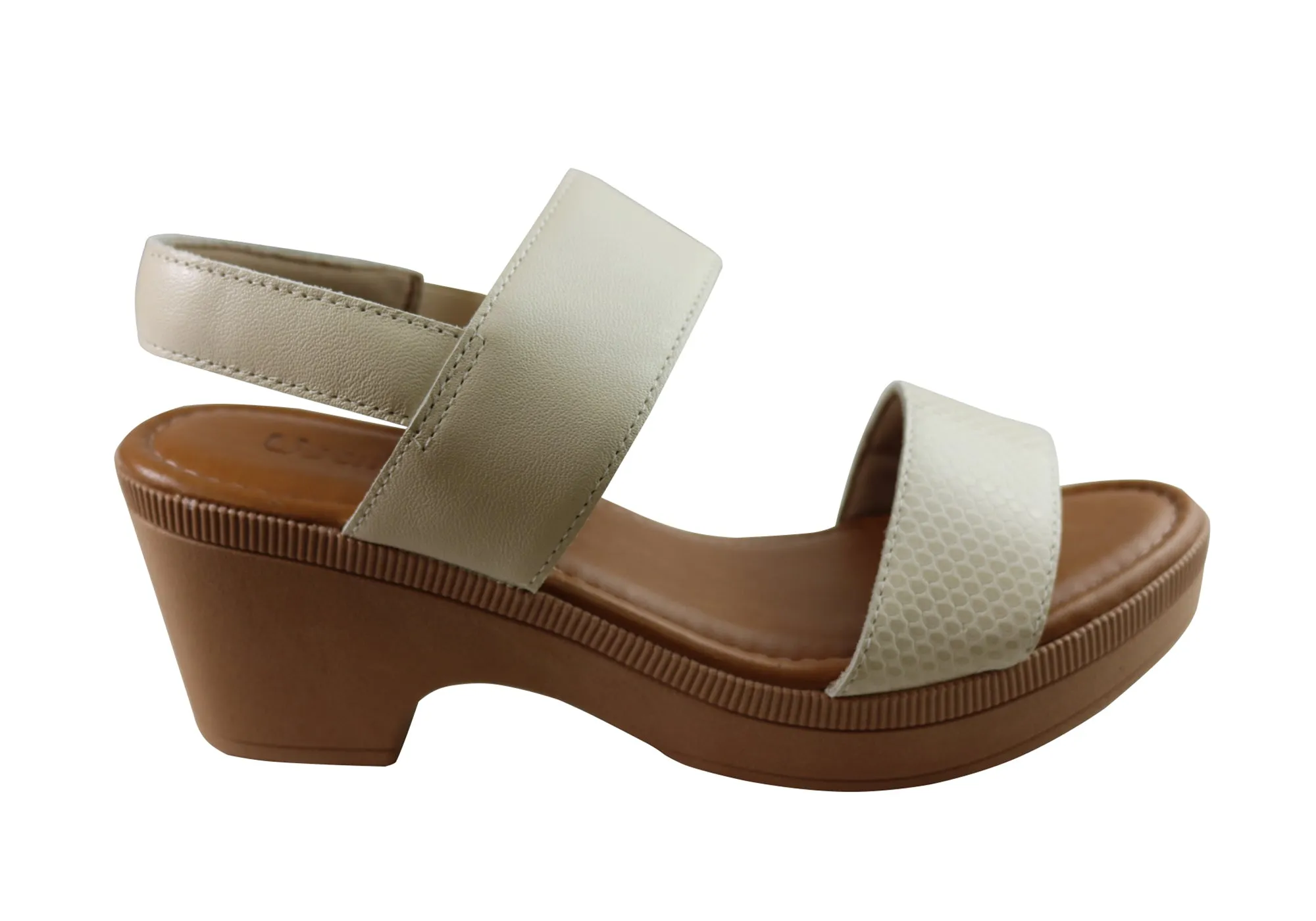 Usaflex Kim Womens Comfortable Leather Sandals Made In Brazil Light Travel Shoes Street Casual