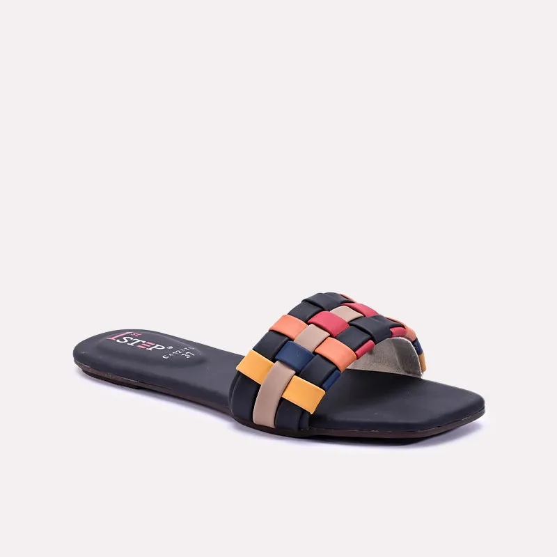 Finesse Black Casual Flats 0412376 Lightweight Form Rainy Day
