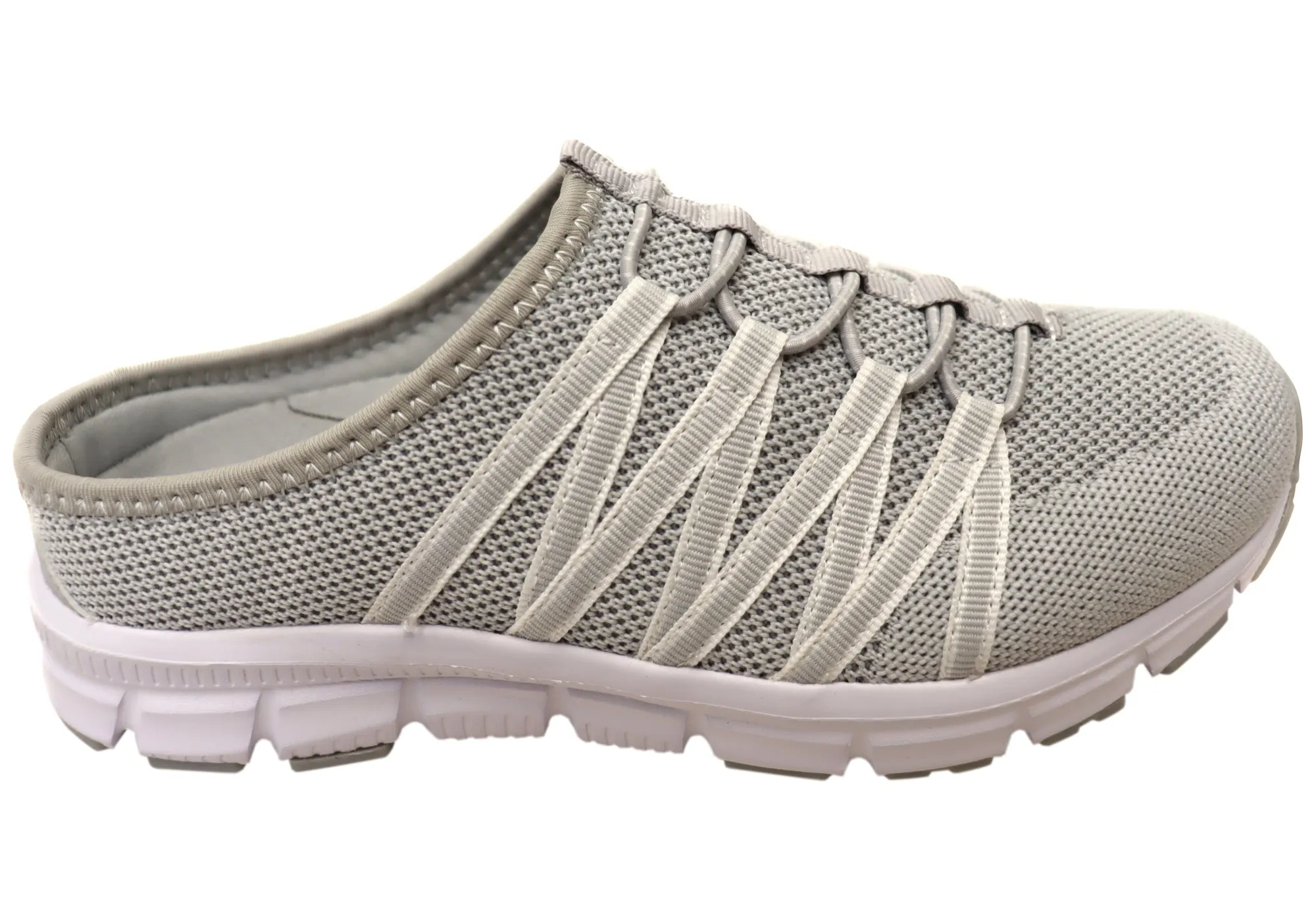 Stone Grip Scholl Orthaheel Utopia Knit Womens Comfortable Open Back Casual Shoes