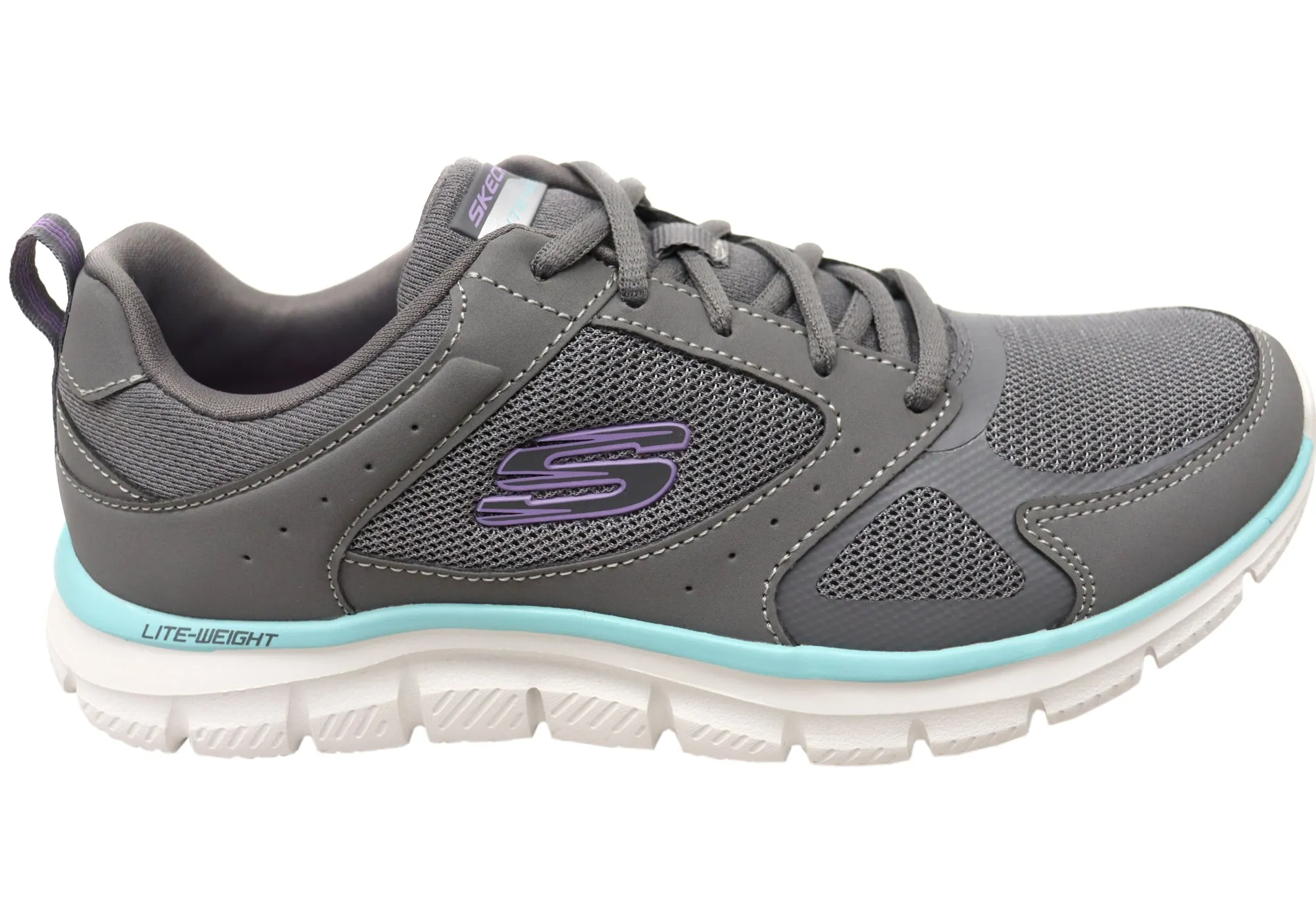 Skechers Womens Track Grand Scene Comfortable Memory Foam Shoes Hiking Mood Busy Path