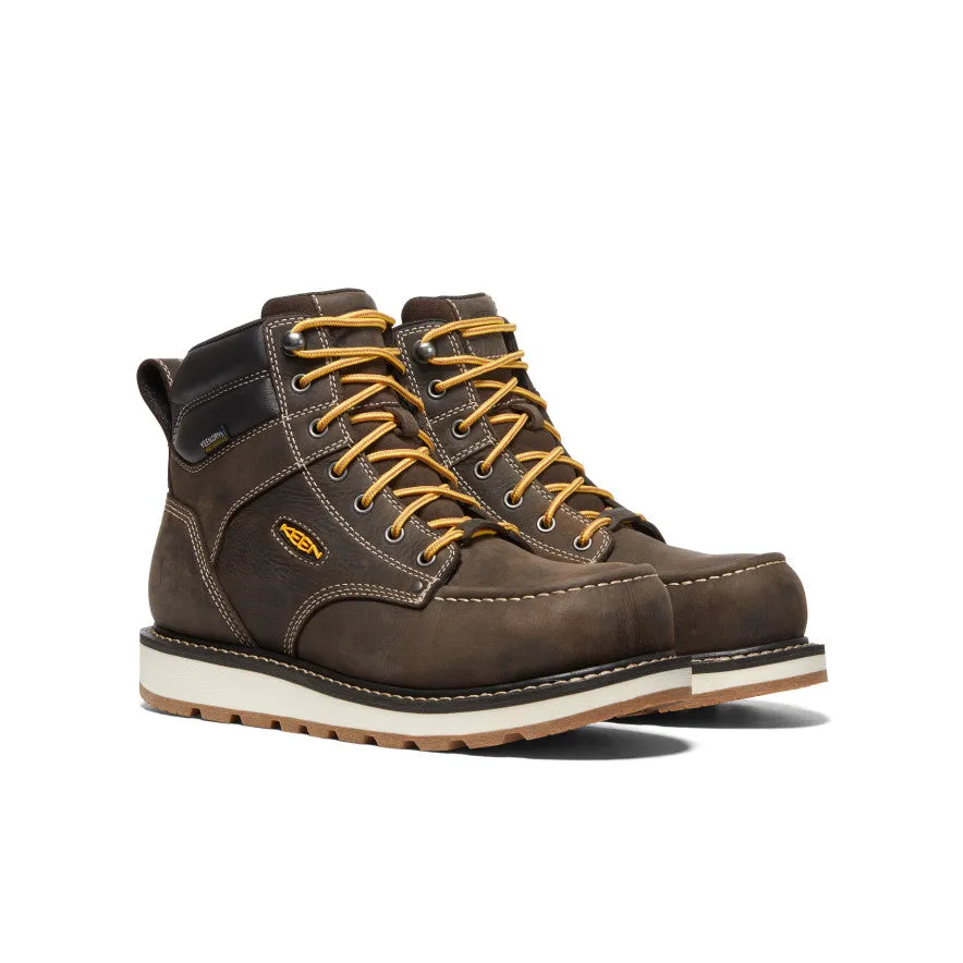 Men's Cincinnati 6" Waterproof Boot (Carbon Toe)  |  Dark Chocolate/Sandshell Weekend Trip