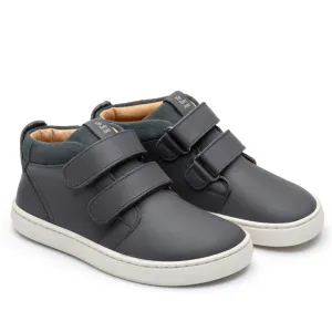 Tip Toey Joey Boy's Cascade Boots - Slate Blue / Urban Blue Suede Anti-Friction Comfort arch