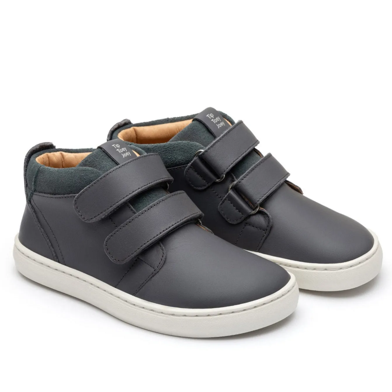 Tip Toey Joey Boy's Cascade Boots - Slate Blue / Urban Blue Suede Anti-Friction Comfort arch